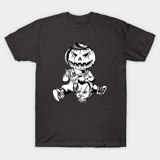 Pumkin Kill Chucky T-Shirt by hallonaut